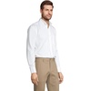 image:imageLands End Mens Tailored Fit No Iron Solid AmericanGrown Supima Cotton Pinpoint Buttondown Collar Dress ShirtWhite