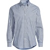 image:imageLands End Mens Tailored Fit No Iron Twill Long Sleeve ShirtDeep Sea NavyTourmaline Plaid