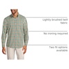 image:imageLands End Mens Tailored Fit No Iron Twill Long Sleeve ShirtFresh EvergreenGreen Plaid