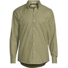 image:imageLands End Mens Tailored Fit No Iron Twill Long Sleeve ShirtRiver Stone GreenGold Plaid