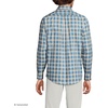 image:imageLands End Mens Tailored Fit No Iron Twill Long Sleeve ShirtSoft Peacock Plaid