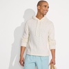 image:imageLands End Mens Textural Slub Hoodie SweaterIvory