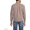 image:imageLands End Mens Traditional Fit Essential Lightweight Poplin ShirtBrownWhite Gingham