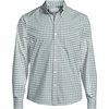 image:imageLands End Mens Traditional Fit Essential Lightweight Poplin ShirtEucalyptus Gingham