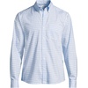 image:imageLands End Mens Traditional Fit Essential Lightweight Poplin ShirtLight Sea Blue Gingham