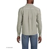 image:imageLands End Mens Traditional Fit Essential Lightweight Poplin ShirtOlive Drab Gingham