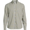 image:imageLands End Mens Traditional Fit Essential Lightweight Poplin ShirtOlive Drab Gingham