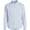 image:imageLands End Mens Traditional Fit Long Sleeve Travel Kit ShirtClearlake Blue Plaid