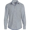 image:imageLands End Mens Traditional Fit Long Sleeve Travel Kit ShirtDeep Sea Navy Fine Stripe