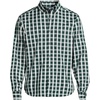 image:imageLands End Mens Traditional Fit Long Sleeve Travel Kit ShirtPine ValleyBlack Plaid