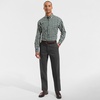 image:imageLands End Mens Traditional Fit Long Sleeve Travel Kit ShirtPine ValleyBlack Plaid