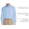 image:imageLands End Mens Traditional Fit Solid No Iron AmericanGrown Supima Oxford Dress ShirtBlue