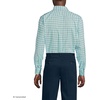 image:imageLands End Mens Traditional Fit Solid No Iron AmericanGrown Supima Oxford Dress ShirtPale SkyEucalyptus Plaid