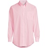 image:imageLands End Mens Traditional Fit Solid No Iron AmericanGrown Supima Oxford Dress ShirtSea Salt Pink Plaid