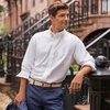 image:imageLands End Mens Traditional Fit Solid No Iron AmericanGrown Supima Oxford Dress ShirtWhite