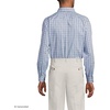 image:imageLands End Mens Traditional Fit Solid No Iron AmericanGrown Supima Pinpoint Buttondown Collar Dress ShirtDeep Sea Navy Breeze Plaid