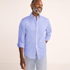 image:imageLands End Mens Traditional Fit Solid No Iron AmericanGrown Supima Pinpoint Buttondown Collar Dress ShirtLight Blue