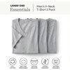image:imageLands End Mens VNeck Undershirt 3 PackGray Heather
