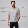 image:imageLands End Mens VNeck Undershirt 3 PackGray Heather