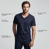 image:imageLands End Mens VNeck Undershirt 3 PackMulti 3 Pack