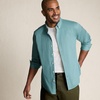 image:imageLands End Mens Wrinkle Resistant Dress ShirtTourmaline Gingham