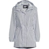 image:imageLands End Squall Packable Waterproof RaincoatLavenderDeep Sea Stripe