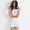 image:imageLands End Womens Active Adaptive Lycra Skater SkortsWhite Eyelet