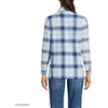 image:imageLands End Womens Anyweather Fleece Shirt JacketDeep Sea NavyCornflower Plaid