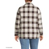 image:imageLands End Womens Anyweather Fleece Shirt JacketLilacRich Coffee Check