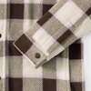 image:imageLands End Womens Anyweather Fleece Shirt JacketLilacRich Coffee Check
