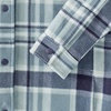 image:imageLands End Womens Anyweather Fleece Shirt JacketSoft Ice BlueNavy Plaid