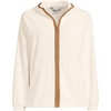 image:imageLands End Womens Anyweather RainDefense Fleece Full Zip JacketIvory Latte