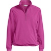 image:imageLands End Womens Anyweather RainDefense Fleece Quarter Zip PulloverLight Raspberry Sorbet