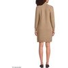 image:imageLands End Womens Boucle Long Sleeve Raglan Mock Neck Sweater DressVicuna Heather