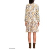 image:imageLands End Womens Chiffon Above the Knee Adjustable DressDijon Gold Daisy Floral