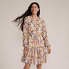 image:imageLands End Womens Chiffon Above the Knee Adjustable DressDijon Gold Daisy Floral