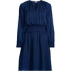 image:imageLands End Womens Chiffon Clip Dot DressDeep Sea Navy