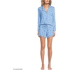 image:imageLands End Womens Cooling 3 Piece Pajama Set  Long Sleeve Top Cami and ShortsClear Blue Sky Skiers