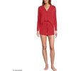 image:imageLands End Womens Cooling 3 Piece Pajama Set  Long Sleeve Top Cami and ShortsCompass Red Pin Dot