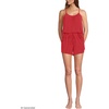 image:imageLands End Womens Cooling 3 Piece Pajama Set  Long Sleeve Top Cami and ShortsCompass Red Pin Dot