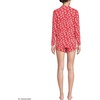 image:imageLands End Womens Cooling 3 Piece Pajama Set  Long Sleeve Top Cami and ShortsCoral Red Blooms