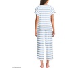 image:imageLands End Womens Cooling Pajama Set  Short Sleeve Top and Crop PantsMisty Blue Stripe