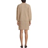 image:imageLands End Womens Cotton Blend Cable Crew Neck Sweater DressFrench Pecan Heather