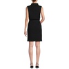 image:imageLands End Womens Cotton Blend Short Sleeve Mock Neck Sweater DressBlack