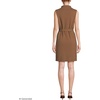 image:imageLands End Womens Cotton Blend Short Sleeve Mock Neck Sweater DressWarm Tawny Brown