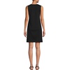 image:imageLands End Womens Cotton Jersey Notch Neck Dress with SoutacheBlack