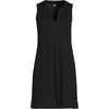 image:imageLands End Womens Cotton Jersey Notch Neck Dress with SoutacheBlack