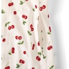 image:imageLands End Womens Cotton Jersey Notch Neck Dress with SoutacheCompass RedCherries