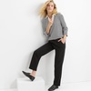 image:imageLands End Womens Cotton Knit Pull On PantsBlack