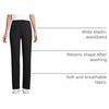 image:imageLands End Womens Cotton Knit Pull On PantsBlack